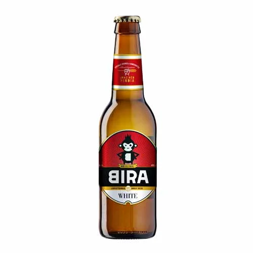 A bottle of Bira 91 White.